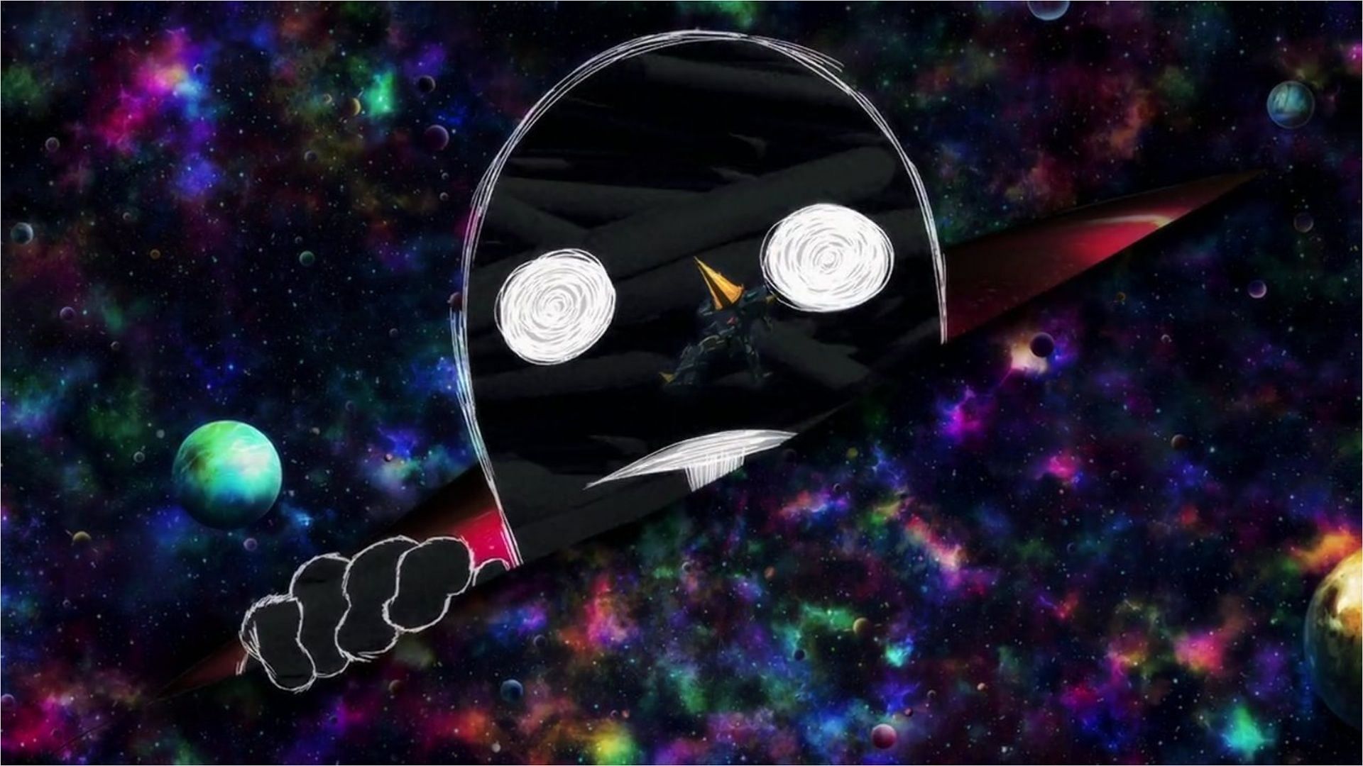 Anti-Spiral as seen in the anime (Image via Gurren Lagann)